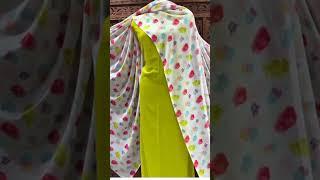 plain suit printed dupatta#2022 new trending suit