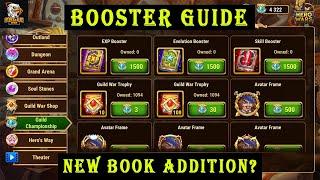 What Does These 3 Booster Books Do? | Exp, Evolution & Skill Booster | Hero Wars Mobile