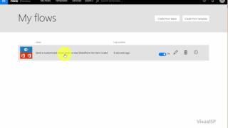 Create a simple Microsoft Flow on a SharePoint List