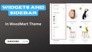 Filters Widgets and Sidebar in WoodMart Theme | Blog page Sidebar | Single Post Sidebar