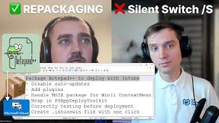 S1 E1: Packaging Applications | Notepad++ with plugins for Intune