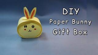 How to make a Paper Bunny Gift Box | Rabbit Paper Craft | Very Easy