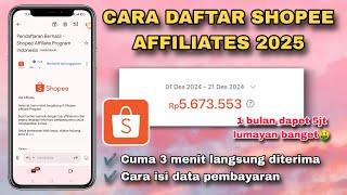 Cara Daftar Shopee Affiliates Program 2025 TANPA MINIMAL FOLLOWERS