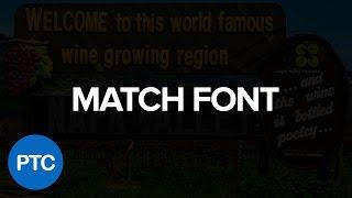 How To Match Fonts In Photoshop