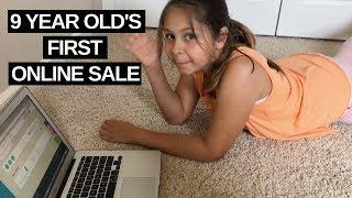 9 YEAR OLD GIRL MADE HER FIRST ONLINE SALE EVER