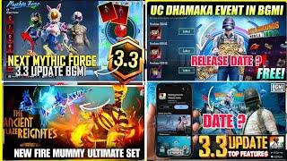 BGMI NEXT MYTHIC FORGE | Next Uc Dhamaka Event Bgmi | Bgmi Anniversary Crate Date | Bgmi 3.3 Update