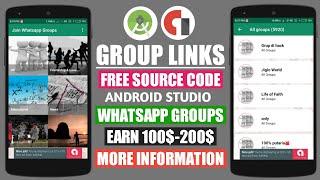 WhatsApp Group Links App Source Code | Android Studio Project Code