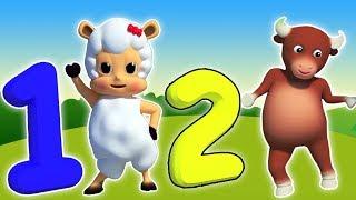 bài hát số | vần điệu cho trẻ em | vườn ươm vần | Learn Numbers | 3D Numbers for Kids | Number Song