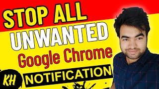 How to stop unwanted push notifications in google chrome 2020