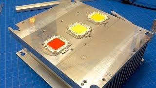 Install 100w LED on Heat Sink: (Drill ,Tap, Mount & Test)