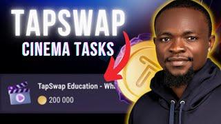 TapSwap Cinema Task - (TapSwap Education - What The Bitcoin Is) || Complete Crypto Mining Tasks