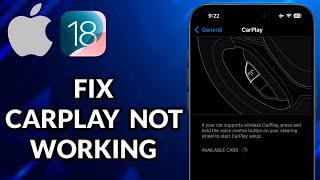 How To Fix CarPlay Not Working iOS 18