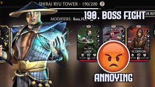 Shirai Ryu Tower 190, Boss Fight Annoying +reward | MK Mobile