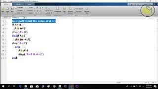 شرح أيعاز  if statement  في برنامج Matlab