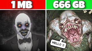 1 MB VS 666 GB HORROR GAME  SIZE DOSEN'T MATTER IN FEAR ! 