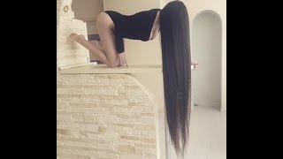 alina malisova with her super long hair