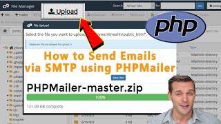How to send Emails via SMTP using PHPMailer?