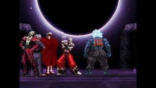 Nighmare Geese,Shin Bison,Mr.Karate & God Rugal vs Oni