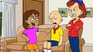 Dora misbehaves at Caillou's house and gets grounded