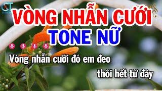 Karaoke Vòng Nhẫn Cưới Tone Nữ ( Em ) Nhạc Sống Karaoke Tuấn Kiệt