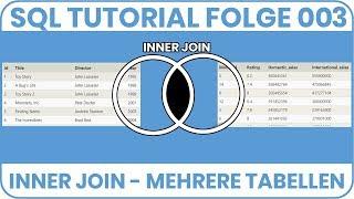 SQL: Inner Join - Mehrere Tabellen miteinander verknüpfen! - SQL Tutorial Deutsch 003