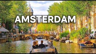  AMSTERDAM, Netherlands, Walking Tour, 4K, With Captions