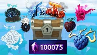 Spending 100k Gems in Fruit Battlegrounds