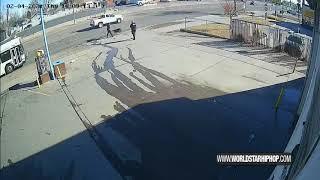 Man Trying To Escape From Cops Gets Hit By A Car!! #Shorts