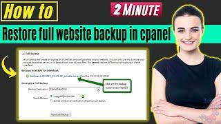 How to restore full website backup in cPanel 2024 | Manually restore WordPress using cPanel