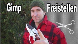 Gimp Hintergrund entfernen, transparent machen & Objekte freistellen | Anleitung