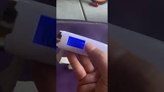 Digital Luggage Scale CHANGING UNITS from lb/kg/oz/g. The default is always kg