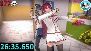 Genocide Ending Speedrun (177 People) - Yandere Simulator