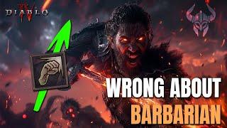 We have been wrong about the Barbarian... Diablo 4