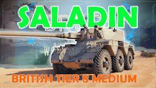 SALADIN | British wheeled tier 8 medium | WoT with BRUCE