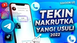 NAKRUTKA QILISH TEKIN YANGICHA USULI 2022 \\ PODPISCHIK KO'PAYTIRISH