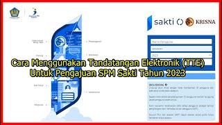 Cara Menggunakan Tandatangan Elektronik (TTE) di Sakti Tahun 2023-Pengajuan SPM