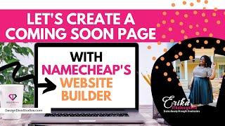 Creating a Coming Soon Page Landing Page with Namecheap Website Builder