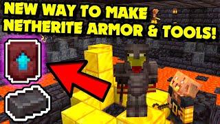 How to Make NETHERITE ARMOR & TOOLS in Minecraft 1.20+? How to Use & Find Netherite Upgrade Template