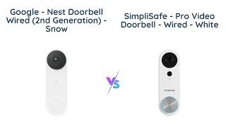 Comparing Google Nest vs SimpliSafe Pro Video Doorbell - Which Wired Doorbell Is Better?