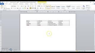 Creating a Data Source in Microsoft Word and the Mail Merging process