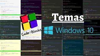 Como instalar novos temas na IDE Code Blocks 20.03 no Windows 10?