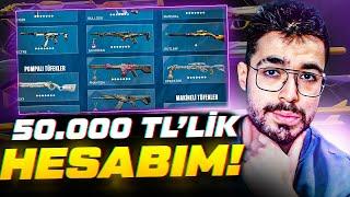 +300 SKİNLİ 50.000 TL'LİK BOL SKİNLİ HESABIMI İNCELEDİM! Valorant