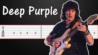 Smoke On The Water - Deep Purple Guitar Tabs, Guitar Tutorial (+ Solo)