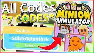 ⭐ALL Minion Simulator Codes *7 CODES* • NEW 2020 April