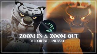 Zoom in + Zoom Out Tutorial Alight Motion Preset