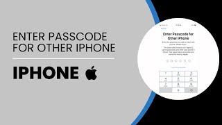 Enter Passcode For Other iPhone 2024 | Enter Your Old Passcode Iphone iCloudReset Old Passcode202