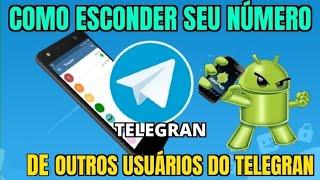 Como esconder o número do Telefone no Telegram