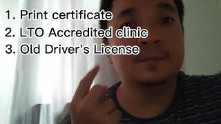 LTO driver's license renewal 2022