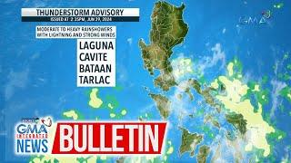 Thunderstorm advisory, June 29, 2024 | GMA Integrated News Bulletin