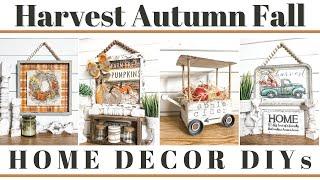  Autumn Harvest FALL Dollar Tree DIYs using Calendar Prints